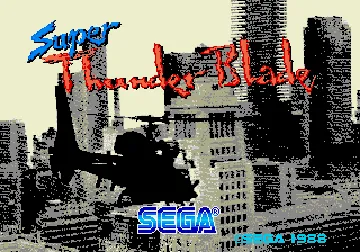 Super Thunder Blade (Japan) (Launch Cart) screen shot title